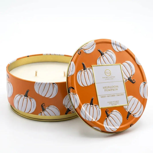 Heirloom Pumpkin | 12oz Embossed Fall Icon Tin