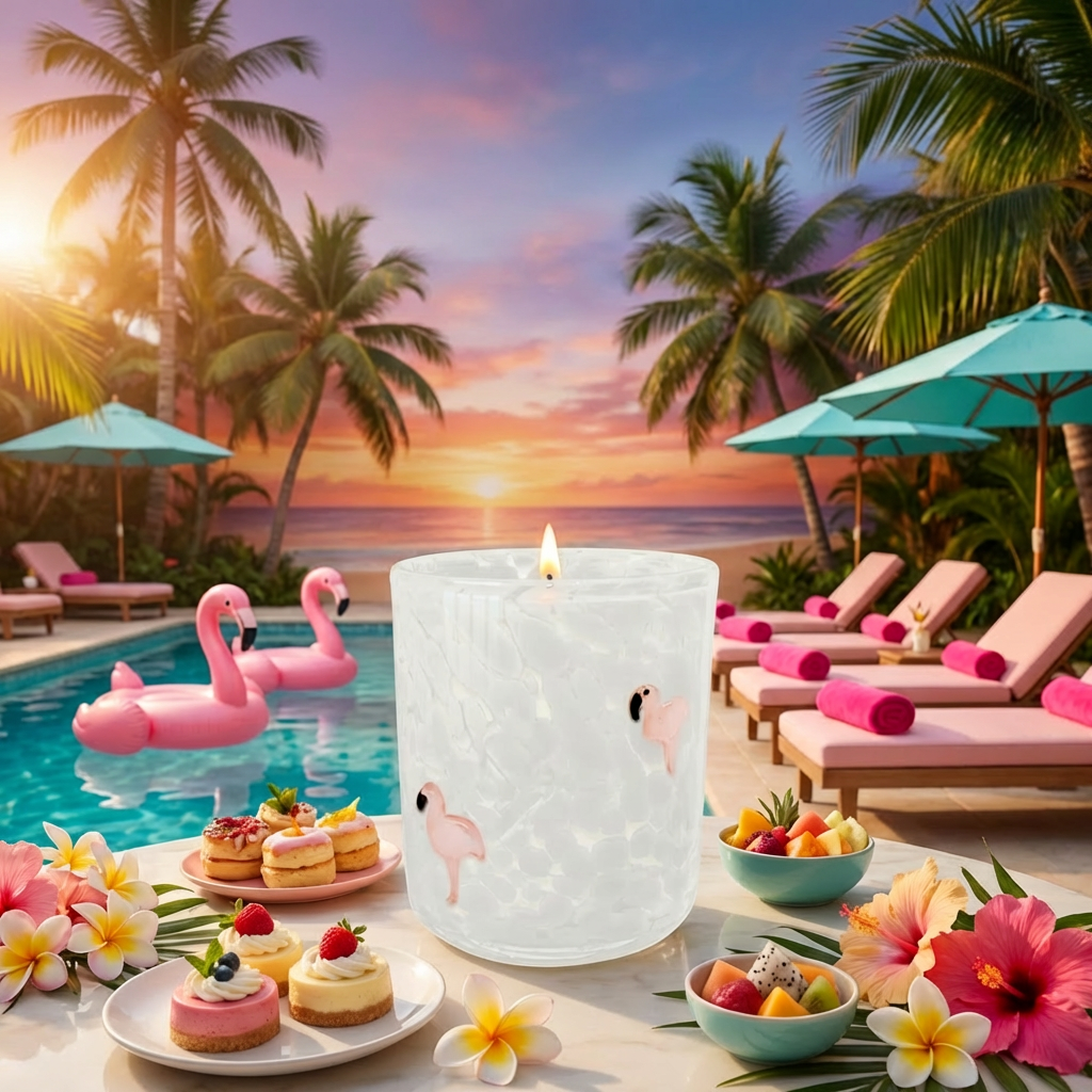 Pink Flamingo | 12oz Icon Candle