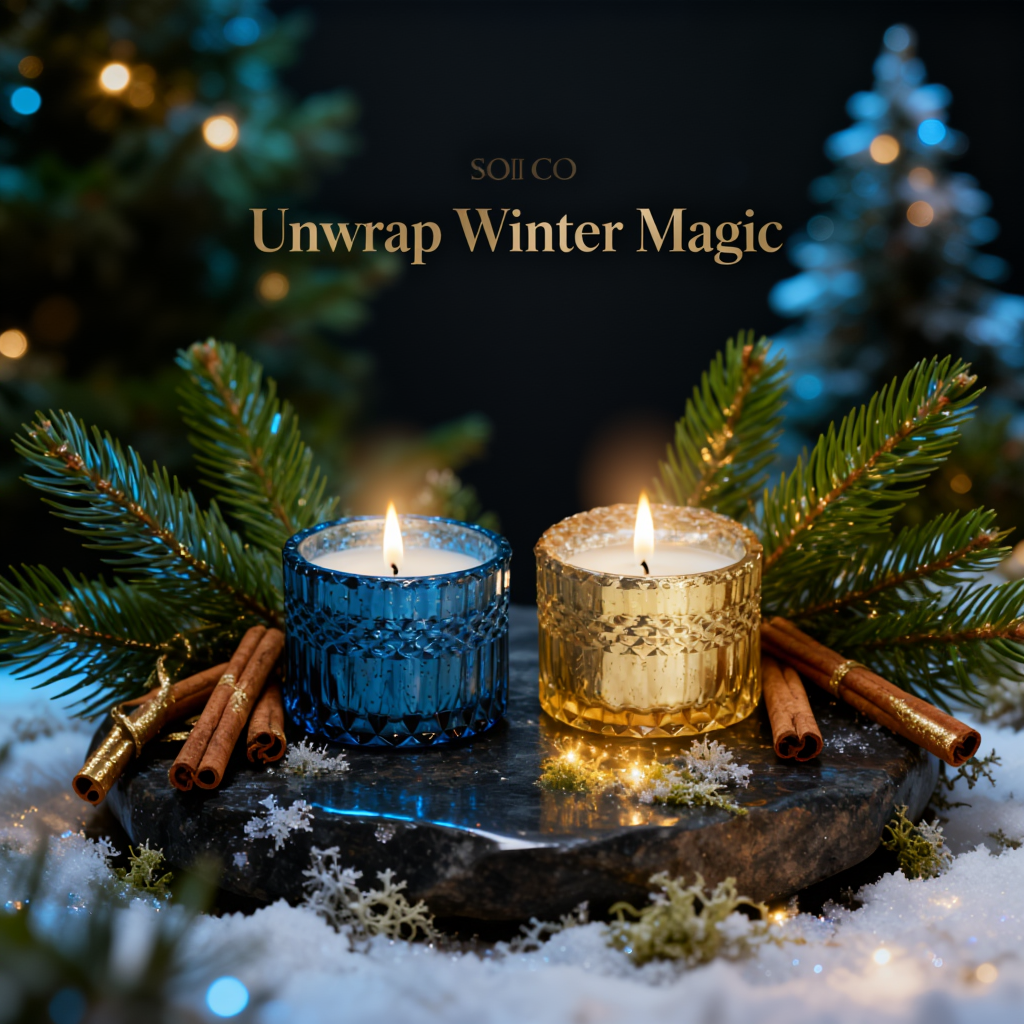 Blue Spruce & Gilded Cinnamon Duo | 8oz Shimmer Set