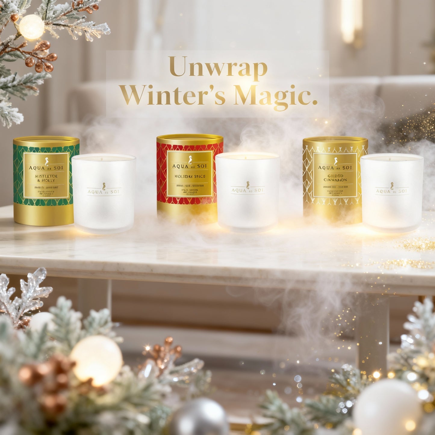 The Holiday Luxe Trio | 9oz Luxe Box Set of Three