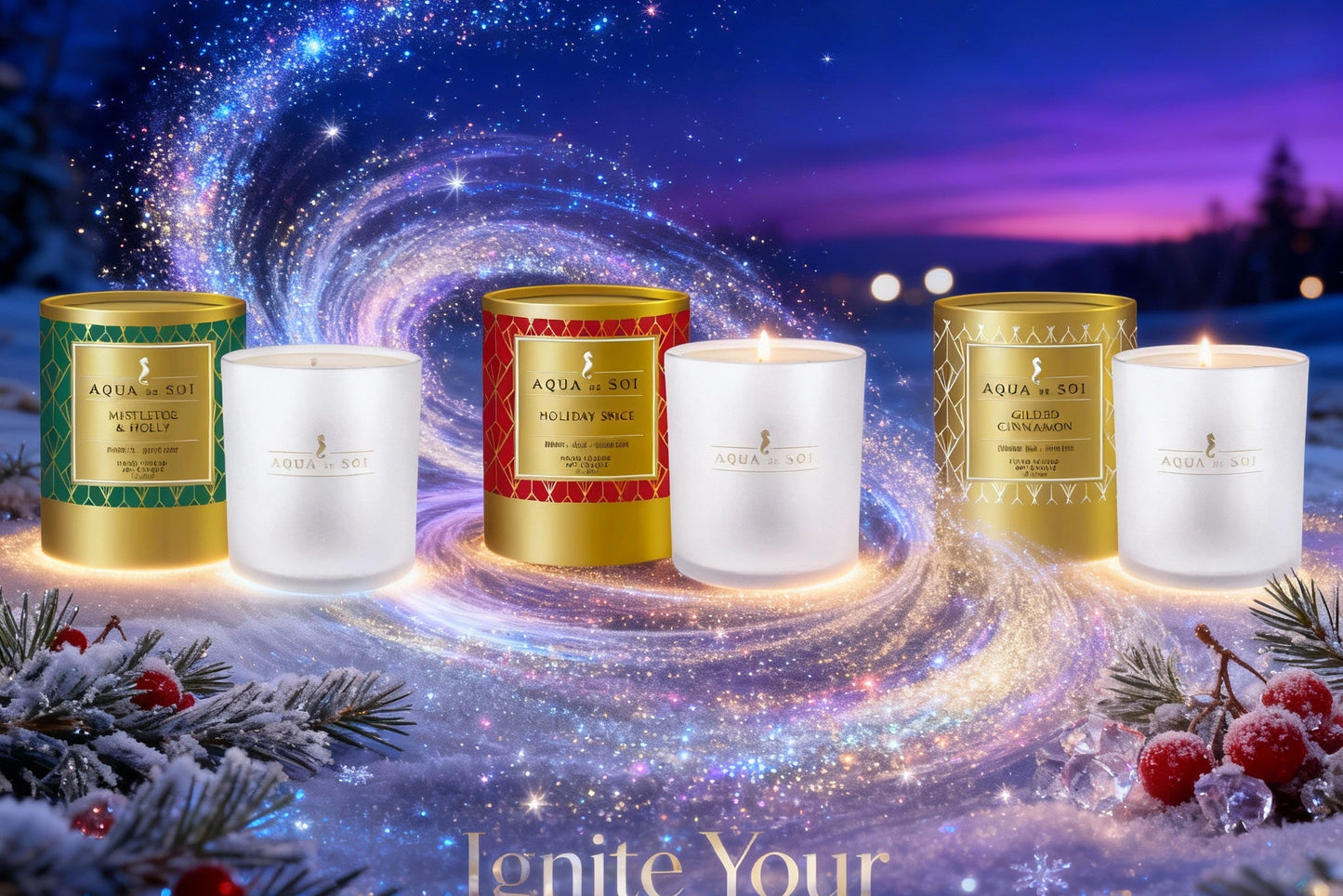 The Holiday Luxe Trio | 9oz Luxe Box Set of Three