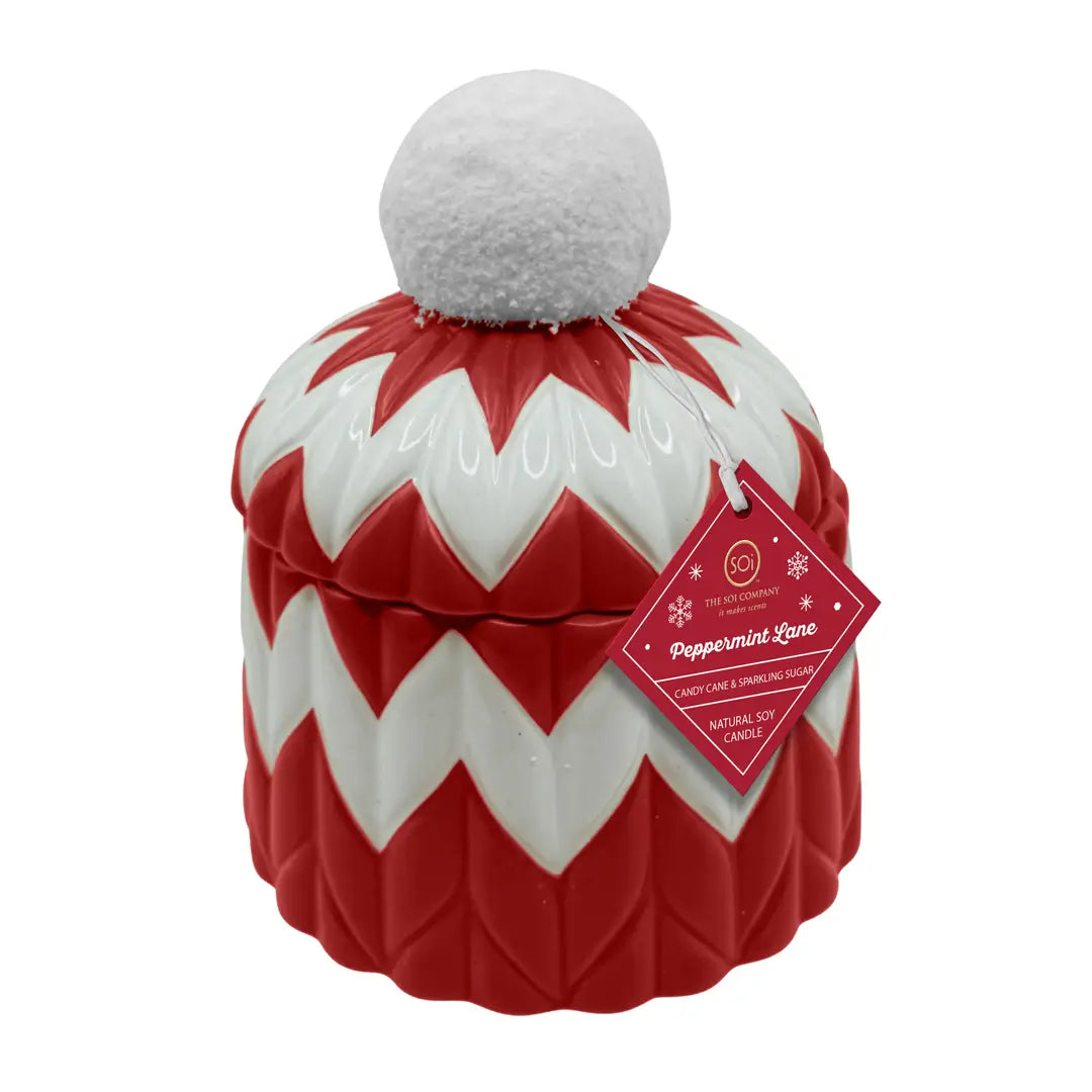Peppermint Lane | 10oz Beanie Candle