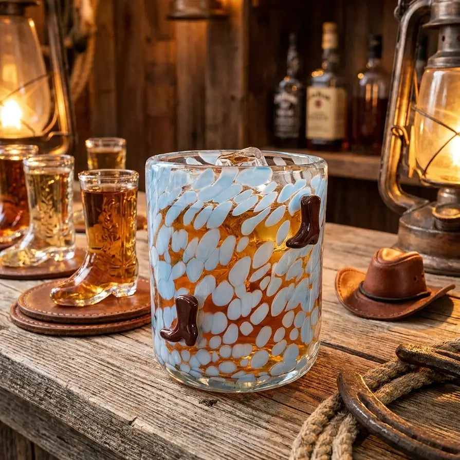 Cowboy Boot | 13oz Icon Glass Tumbler - Drinkware Collection