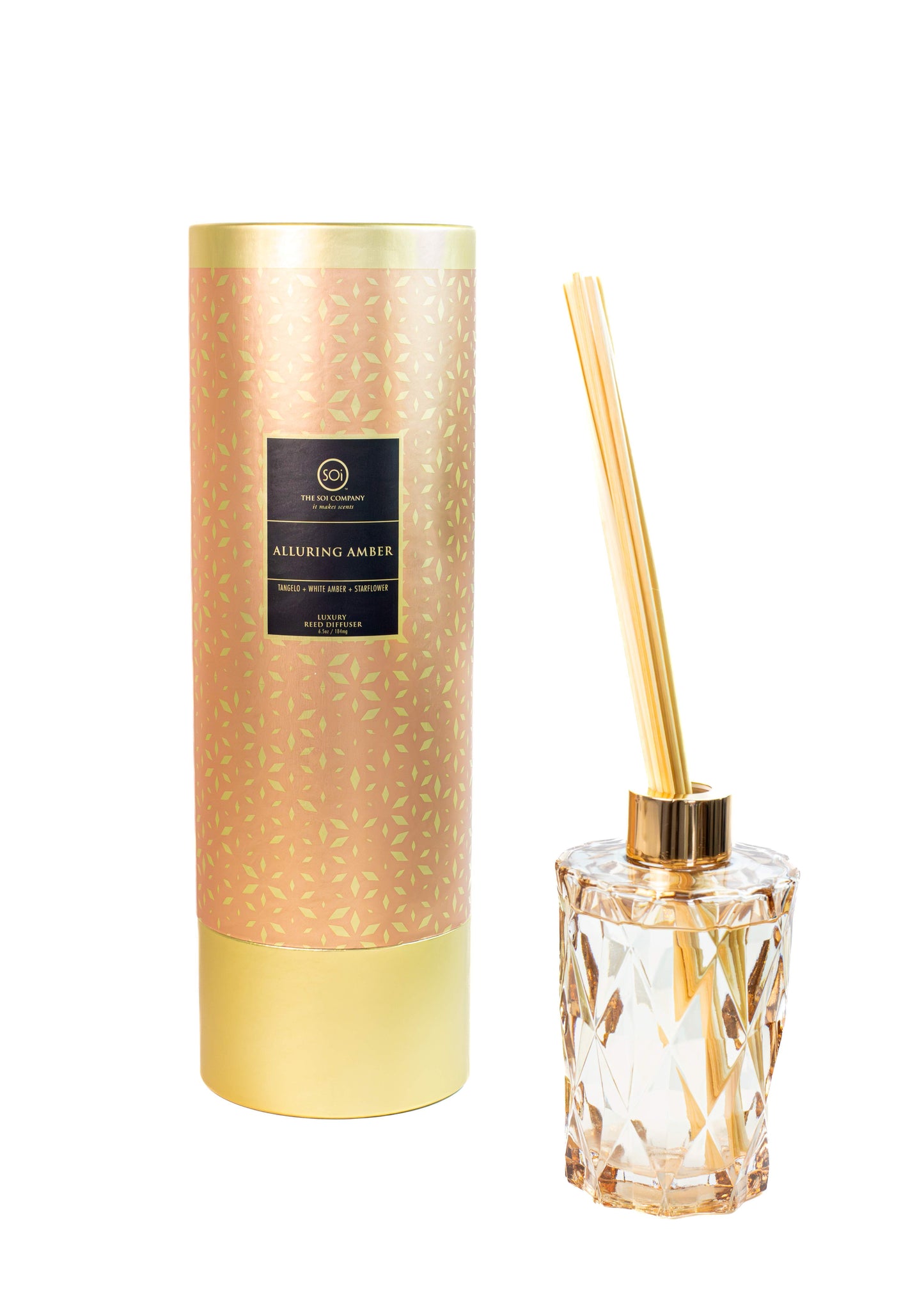 Alluring Amber Diffuser Duo | 9oz Luxe Box Candle  + 7oz Reed Diffuser