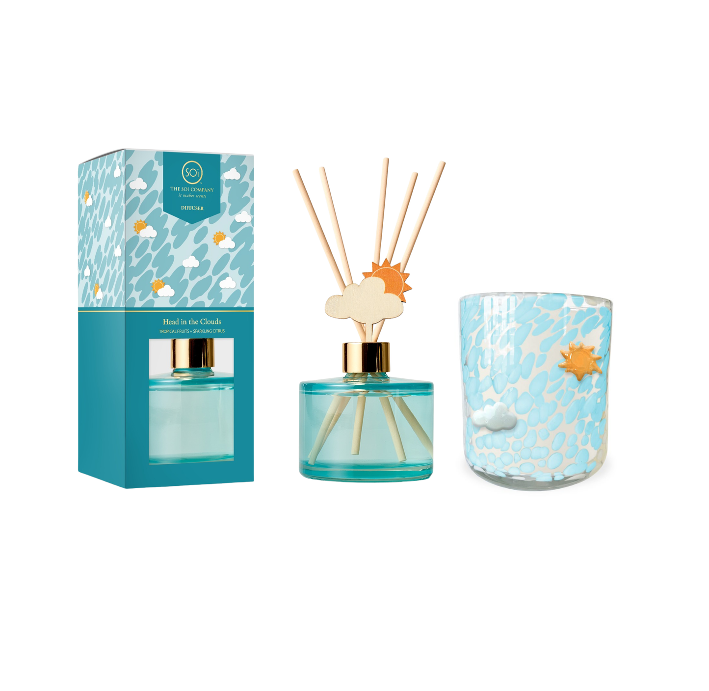 Head In the Clouds | 12oz Icon Candle + 7oz Icon Diffuser - Limited Edition