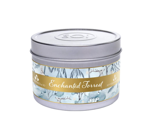 Enchanted Forest | 8oz Tin Candle - Watercolors Collection