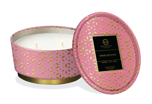 Pink Bellini | 12oz Shimmer Tin Candle
