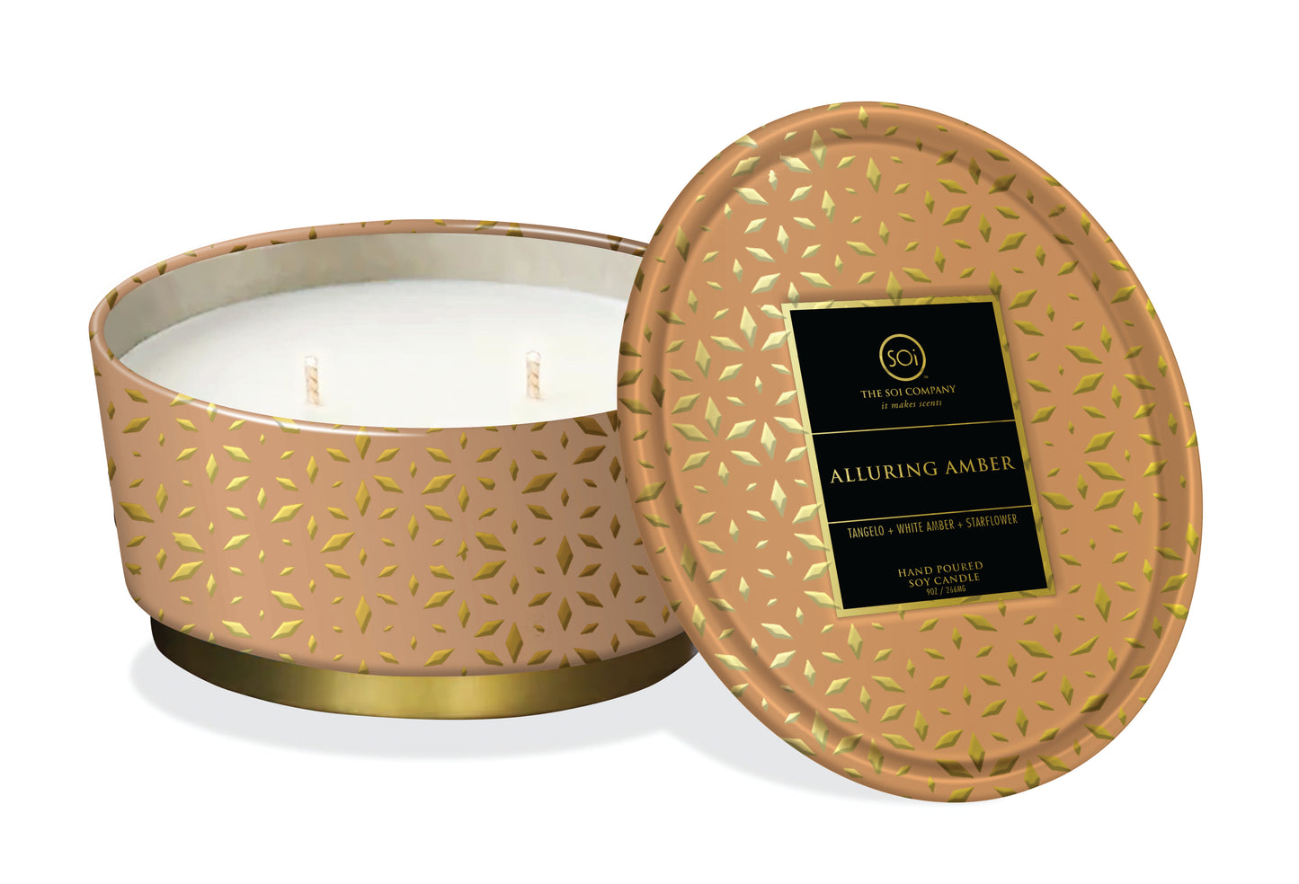 Alluring Amber | 12oz Shimmer Tin Candle