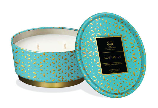 Azure Sands | 12oz Shimmer Tin Candle