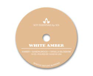 White Amber | 14oz Speckled Ceramic Candle