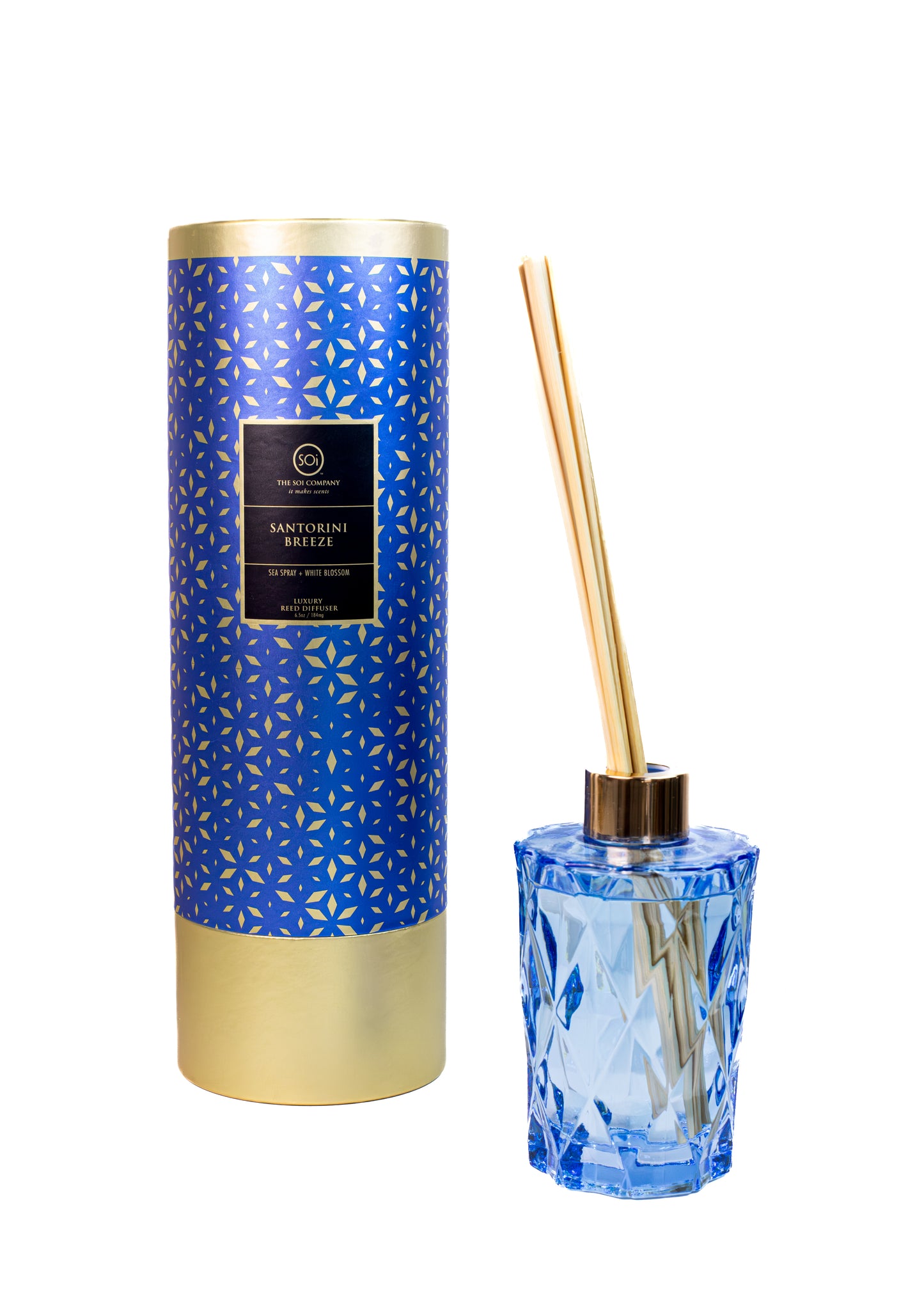 Santorini Breeze Diffuser Duo | 9oz Luxe Box Candle + 7oz Reed Diffuser