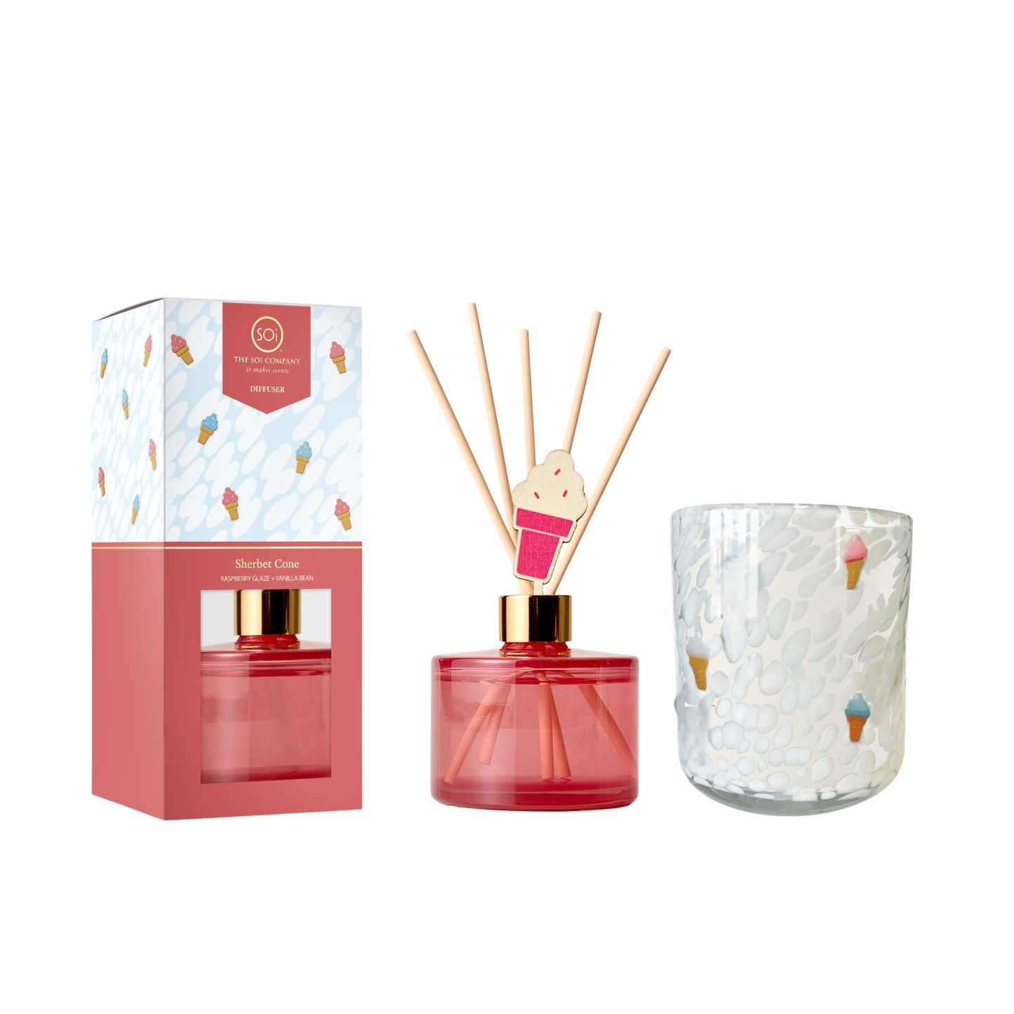 Sherbet Cone | 12oz Icon Candle + 7oz Icon Diffuser - Limited Edition
