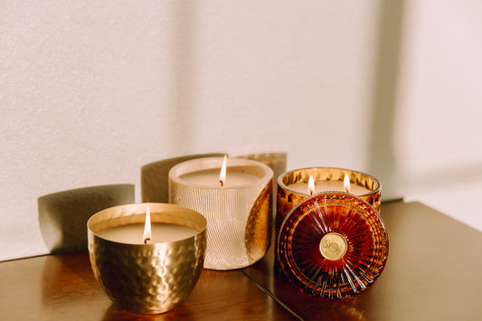 Amber and Teakwood 15oz Candle