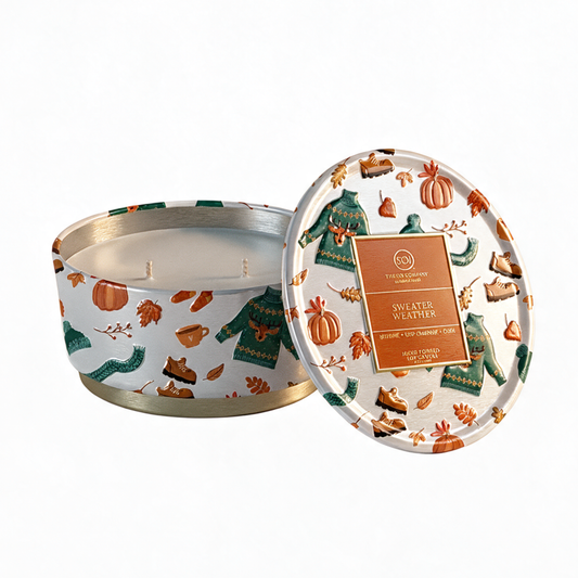 Sweater Weather | 12oz Embossed Tin - Fall Icon