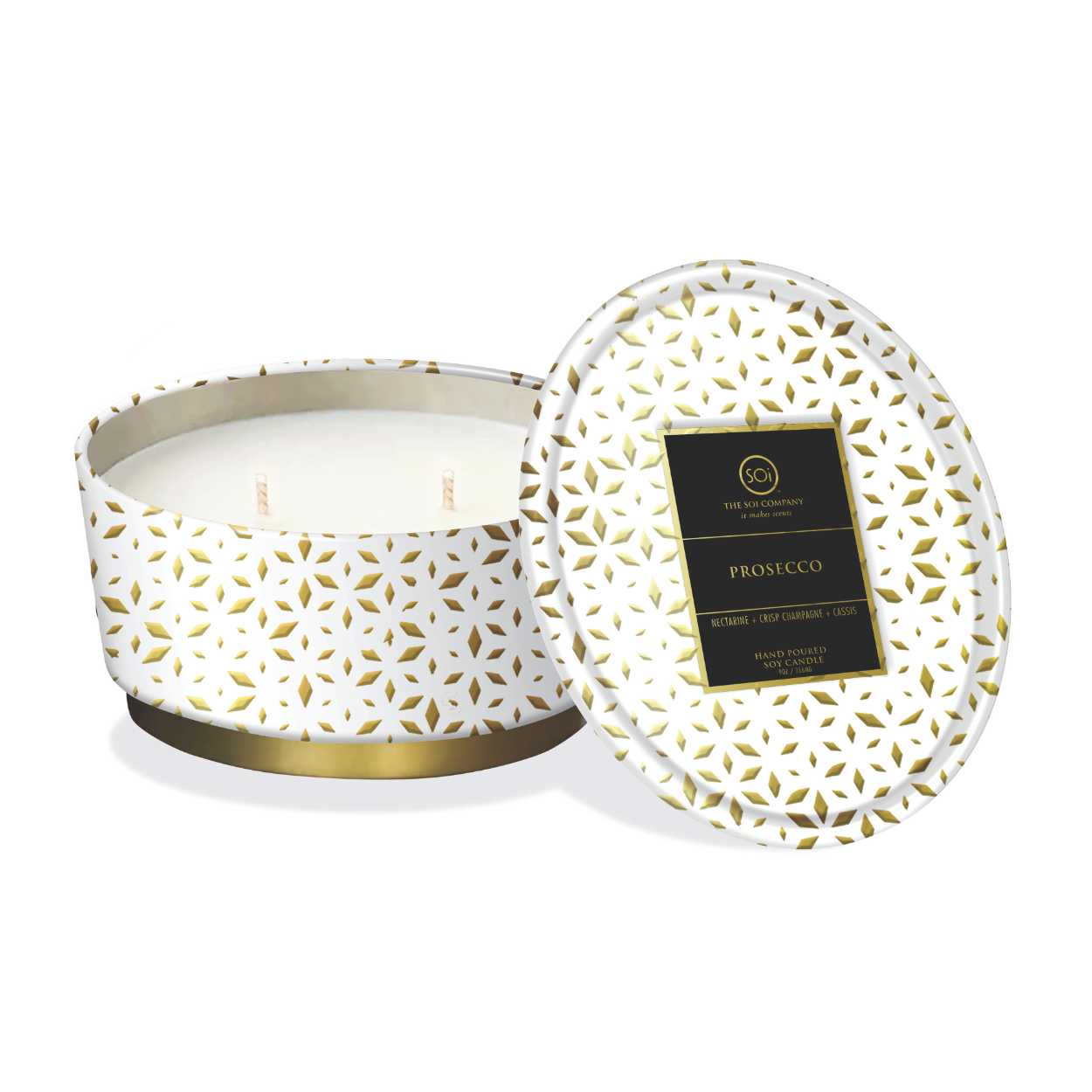 Prosecco | 12oz Shimmer Tin Candle