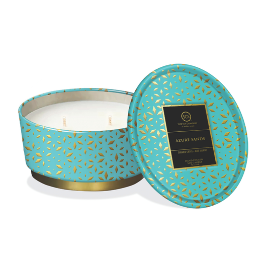 Azure Sands | 12oz Shimmer Tin Candle