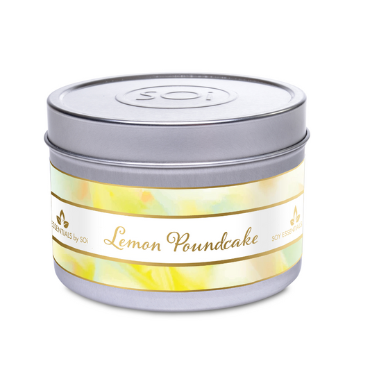 Lemon Poundcake | 8oz Tin Candle - Watercolors Collection