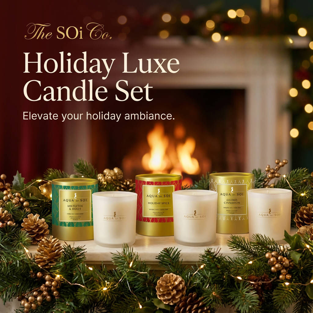 The Holiday Luxe Trio | 9oz Luxe Box Set of Three