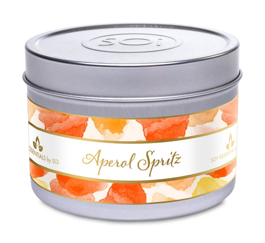 Aperol Spritz | 8oz Tin Candle - Watercolors Collection