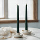 Green | 12" Taper Candle - Set of 2