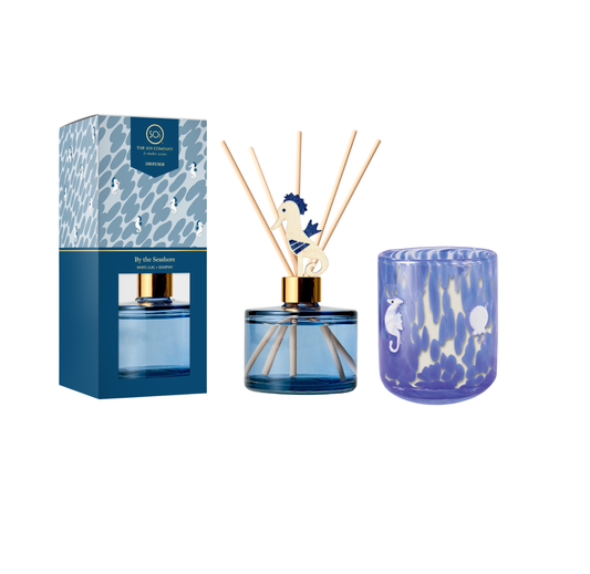 By The Seashore Duo | 12oz Icon Candle + 7oz Icon Diffuser - Limited Edition