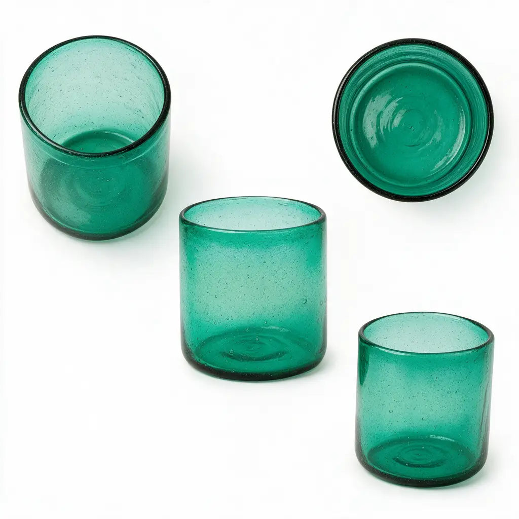 Emerald | 10oz Effervescent Glass Tumbler - Drinkware Collection