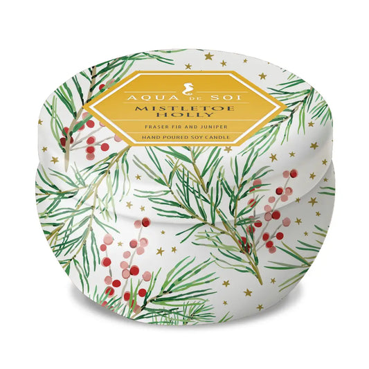 Mistletoe & Holly | 9oz Travel Tin Candle