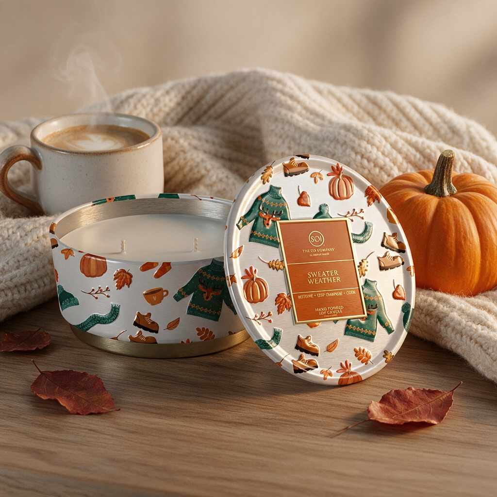 Sweater Weather | 12oz Embossed Tin - Fall Icon