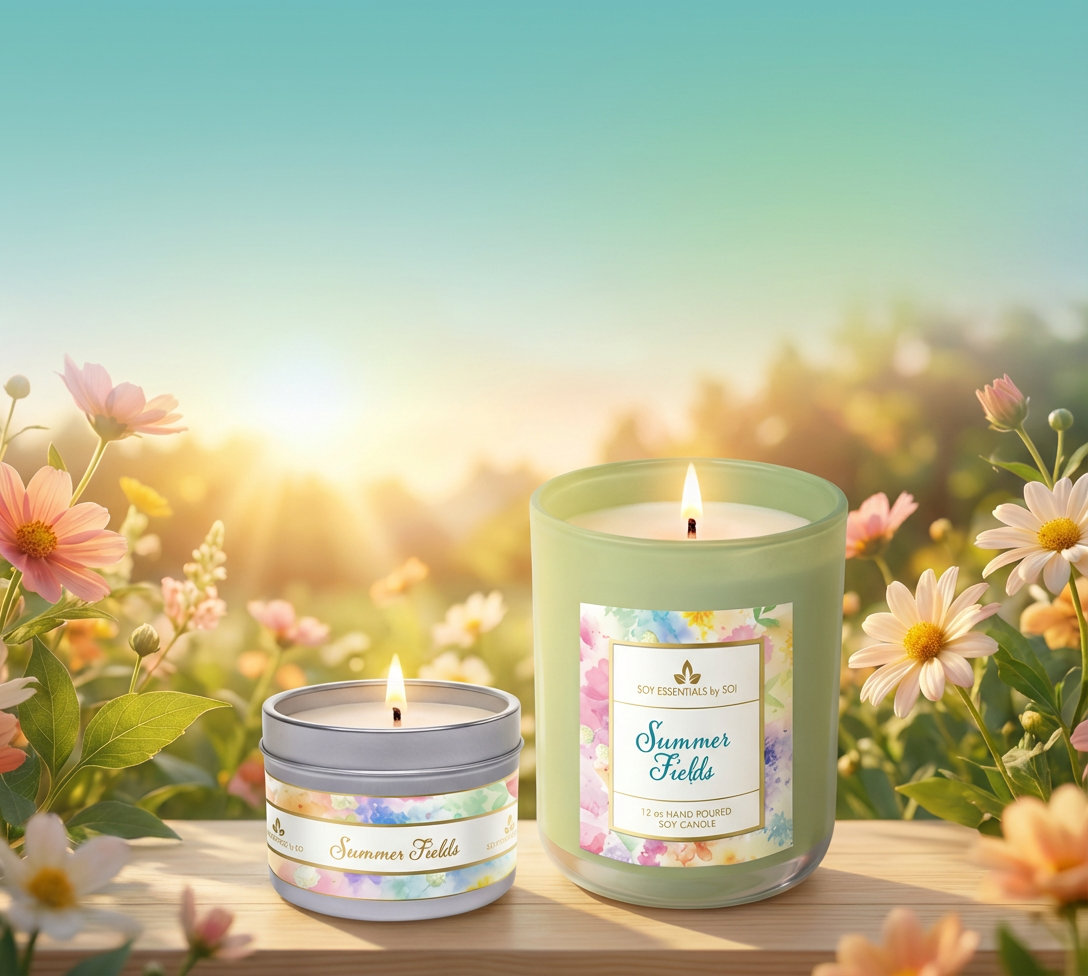 Summer Fields | 8oz Tin Candle - Watercolors Collection