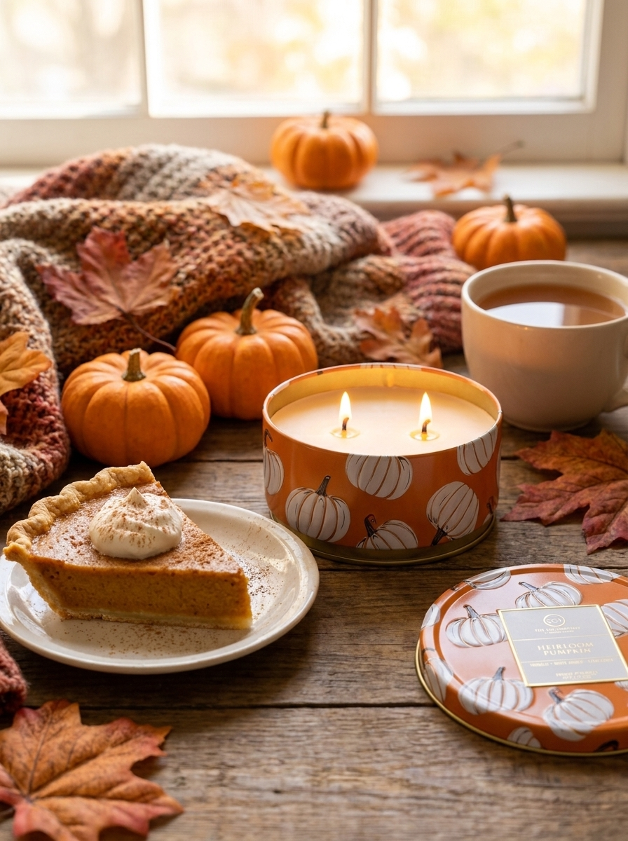 Heirloom Pumpkin | 12oz Embossed Fall Icon Tin
