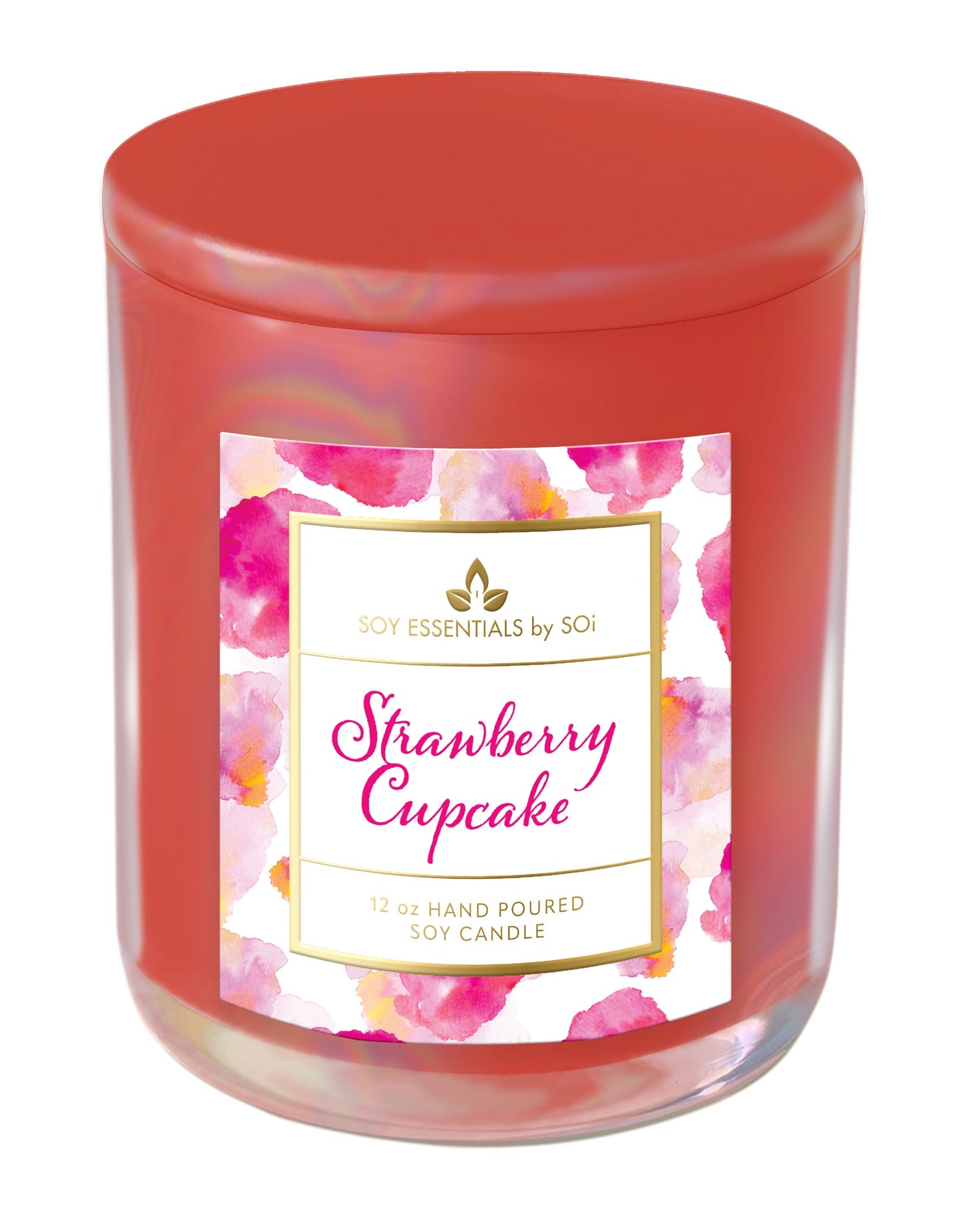Strawberry Cupcake Duo | 8oz Tin & 12oz Jar Candle - Watercolors Collection