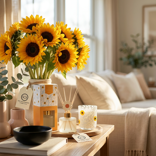 Golden Sunflower | 12oz Icon Candle + 7oz Icon Diffuser - Limited Edition
